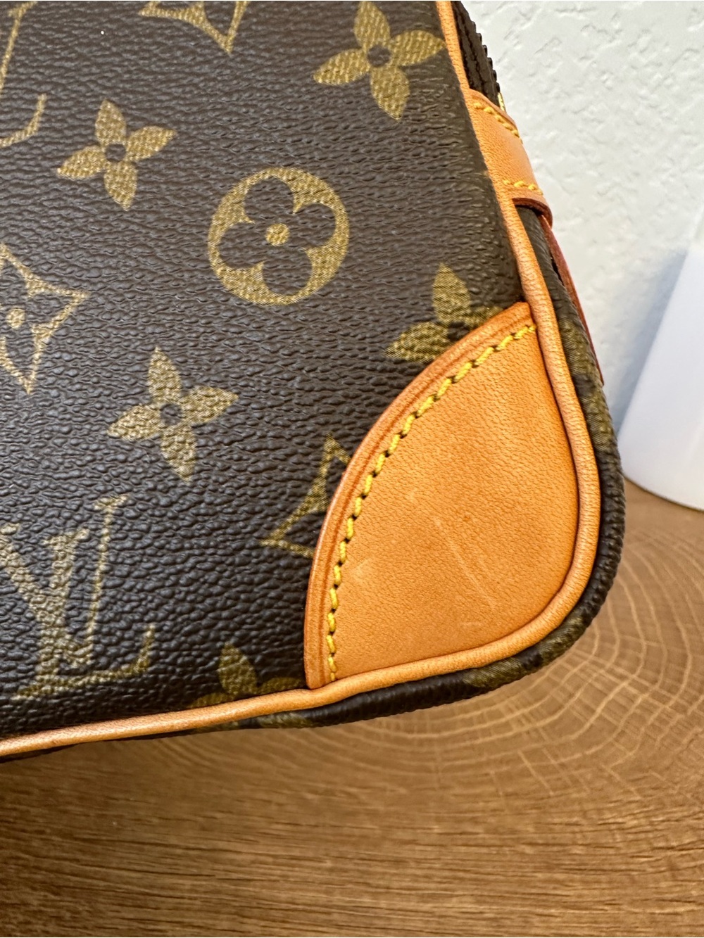 Louis Vuitton Marly Dragonne PM Brown Monogram Canvas Wristlet with Strap - Picture 6 of 16